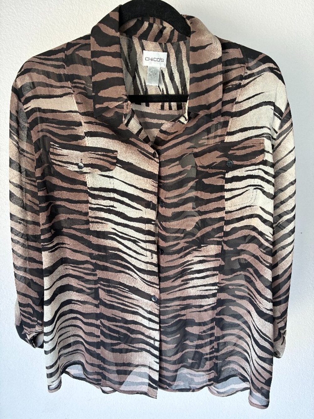 Chico woman's 100% silk blouse